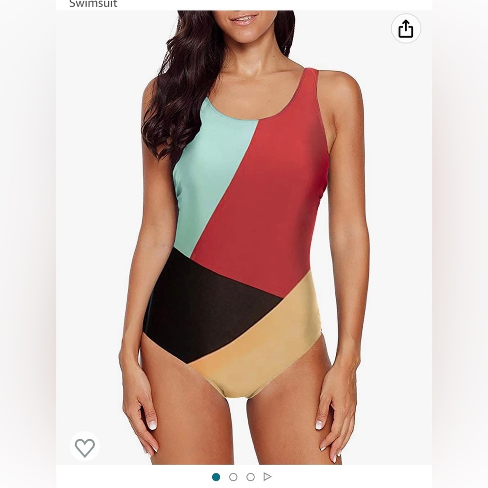 Cupshe multicolor one piece bathing suit